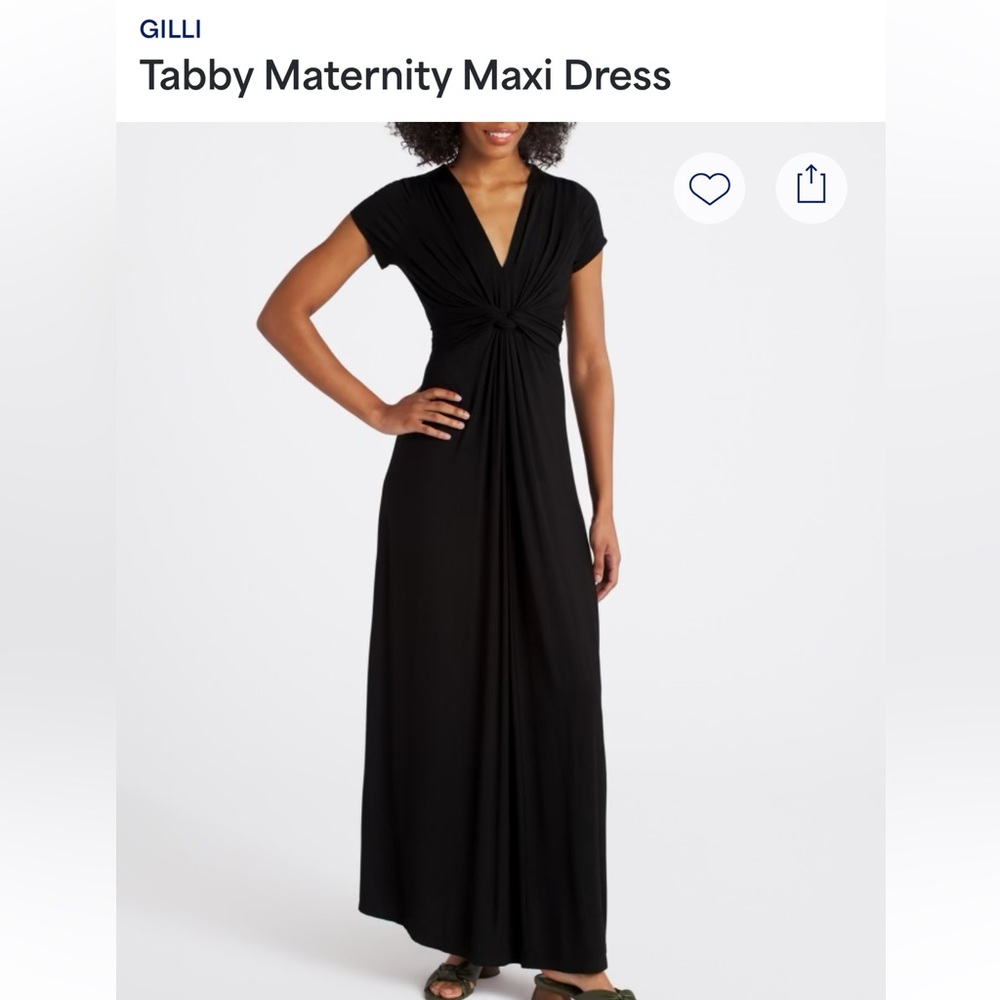 Black maternity dress